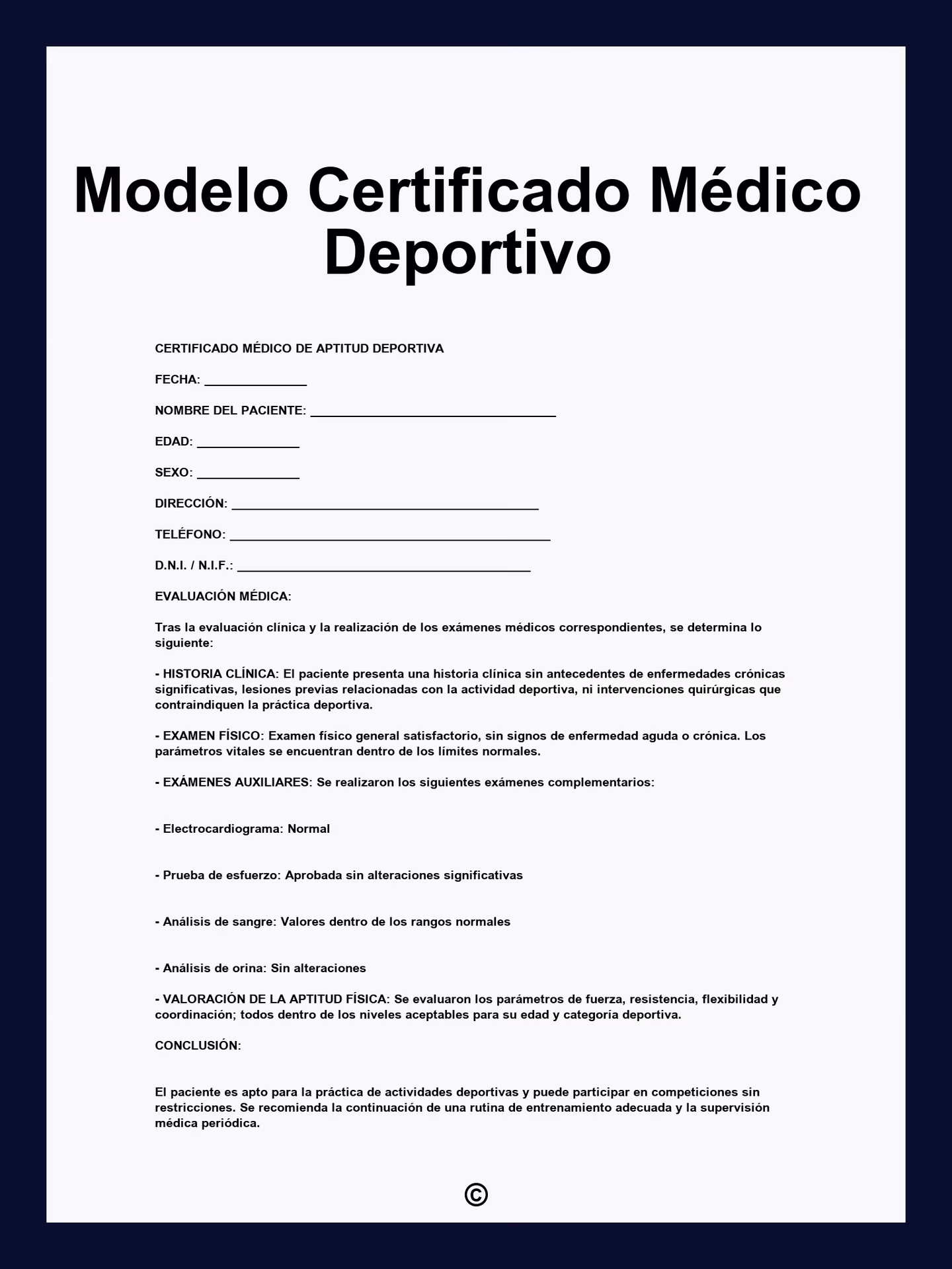 ¿Qué es un examen médico deportivo?