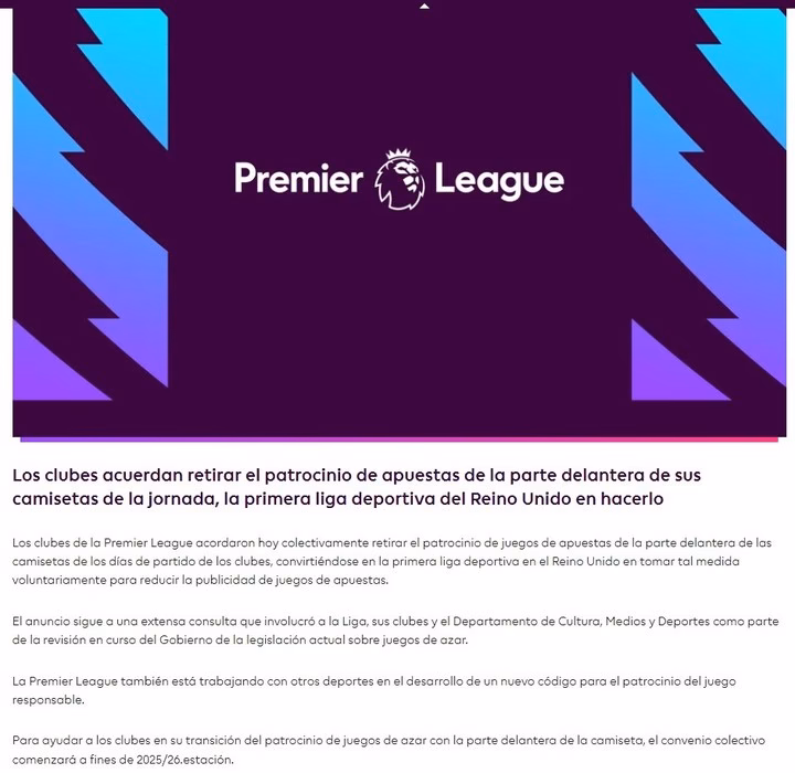 ¿Se puede apostar en la Premier League?