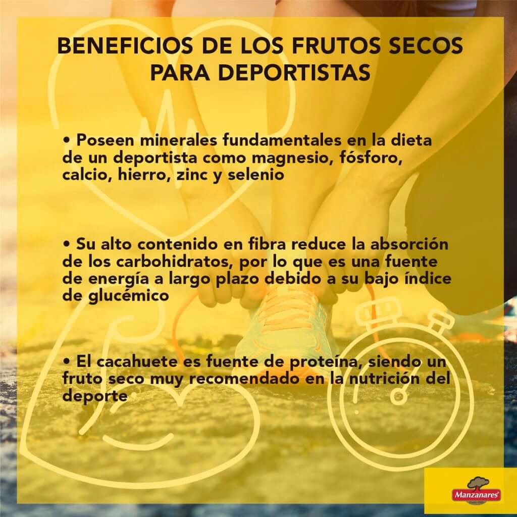 ¿Qué frutos secos son buenos para el deporte?