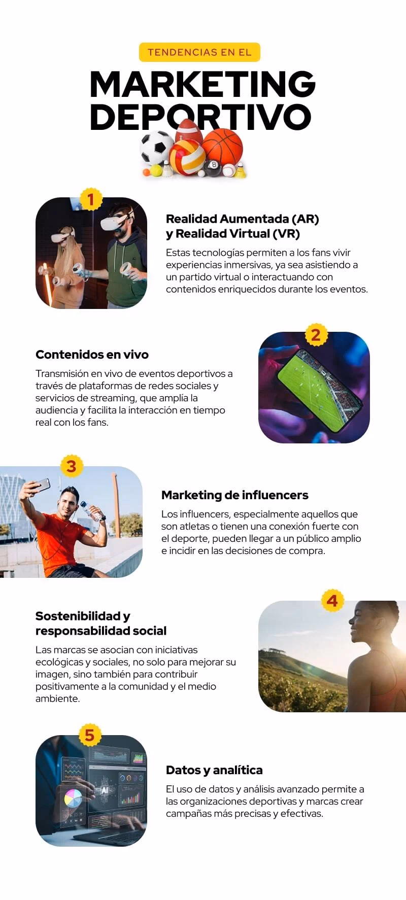 ¿Cuáles son las características del marketing deportivo?
