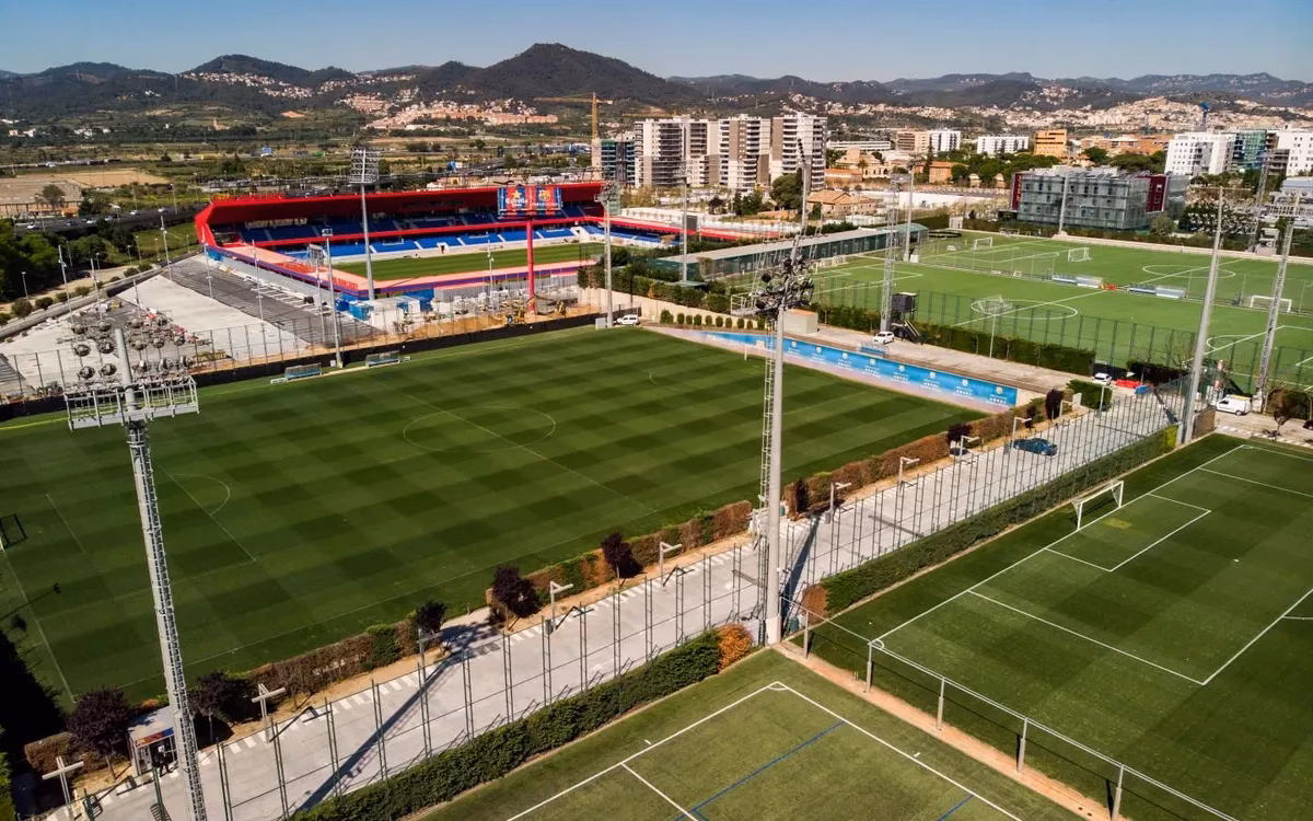 ¿Cómo se llama el lugar de entrenamiento del Barcelona?
