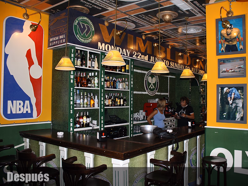 ¿Qué se puede poner en un bar?