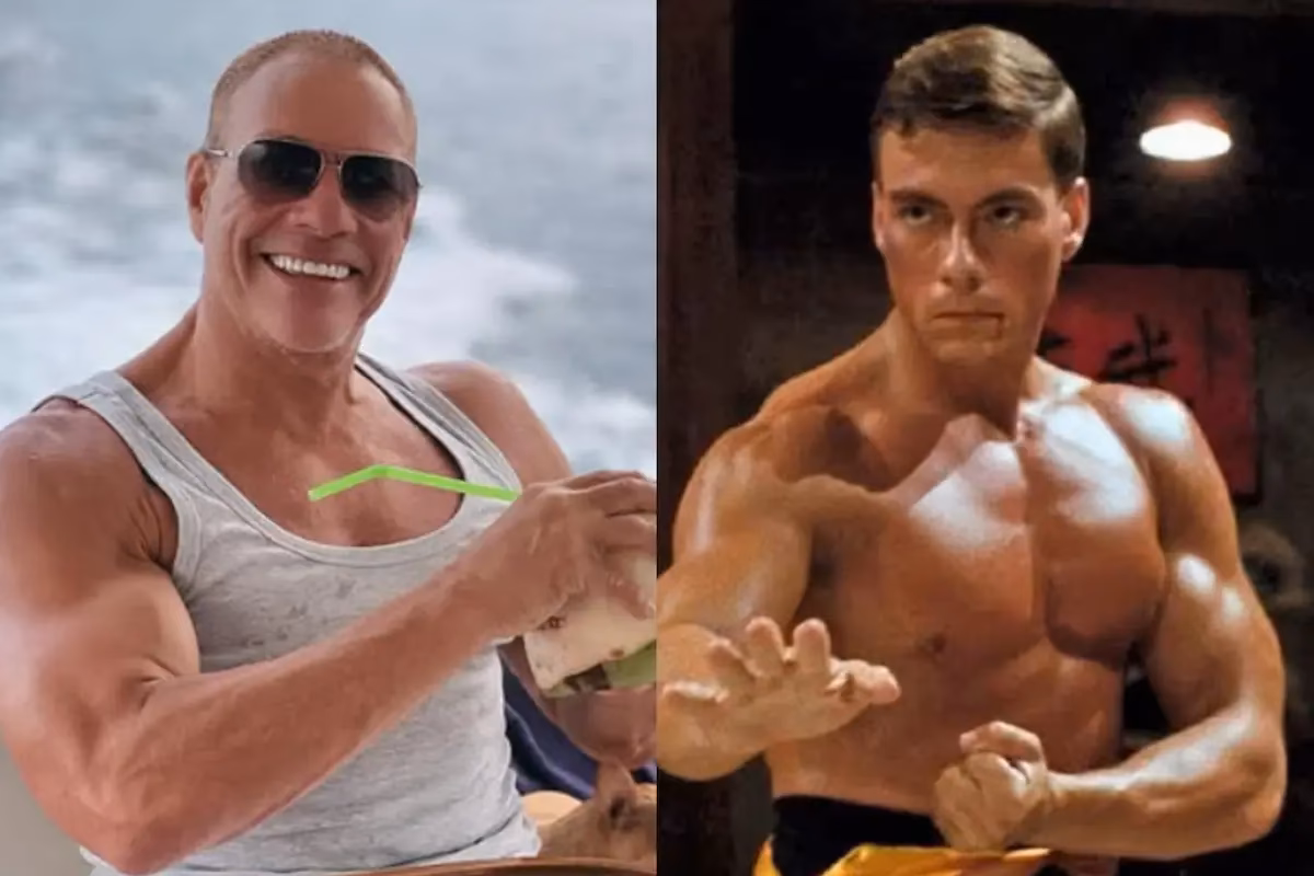 How much did Van Damme bench press?