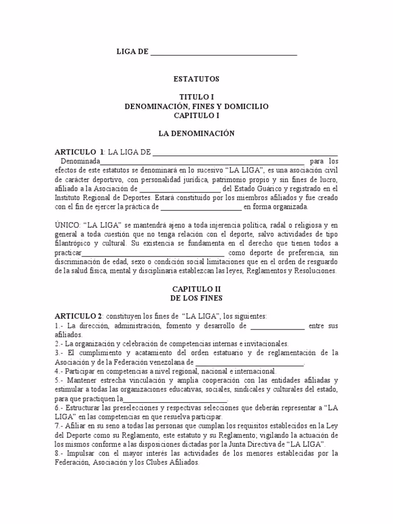 ¿Cómo se conforma una liga?