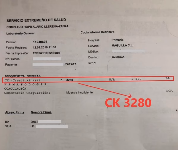 ¿Qué nivel de CPK es preocupante?