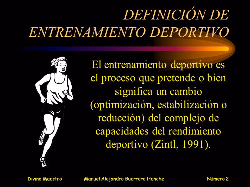 ¿Qué es el entrenamiento según los autores?