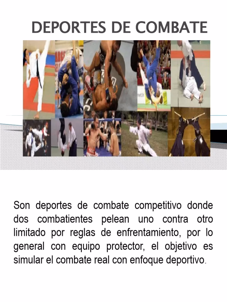 ¿Qué define un deporte de combate?