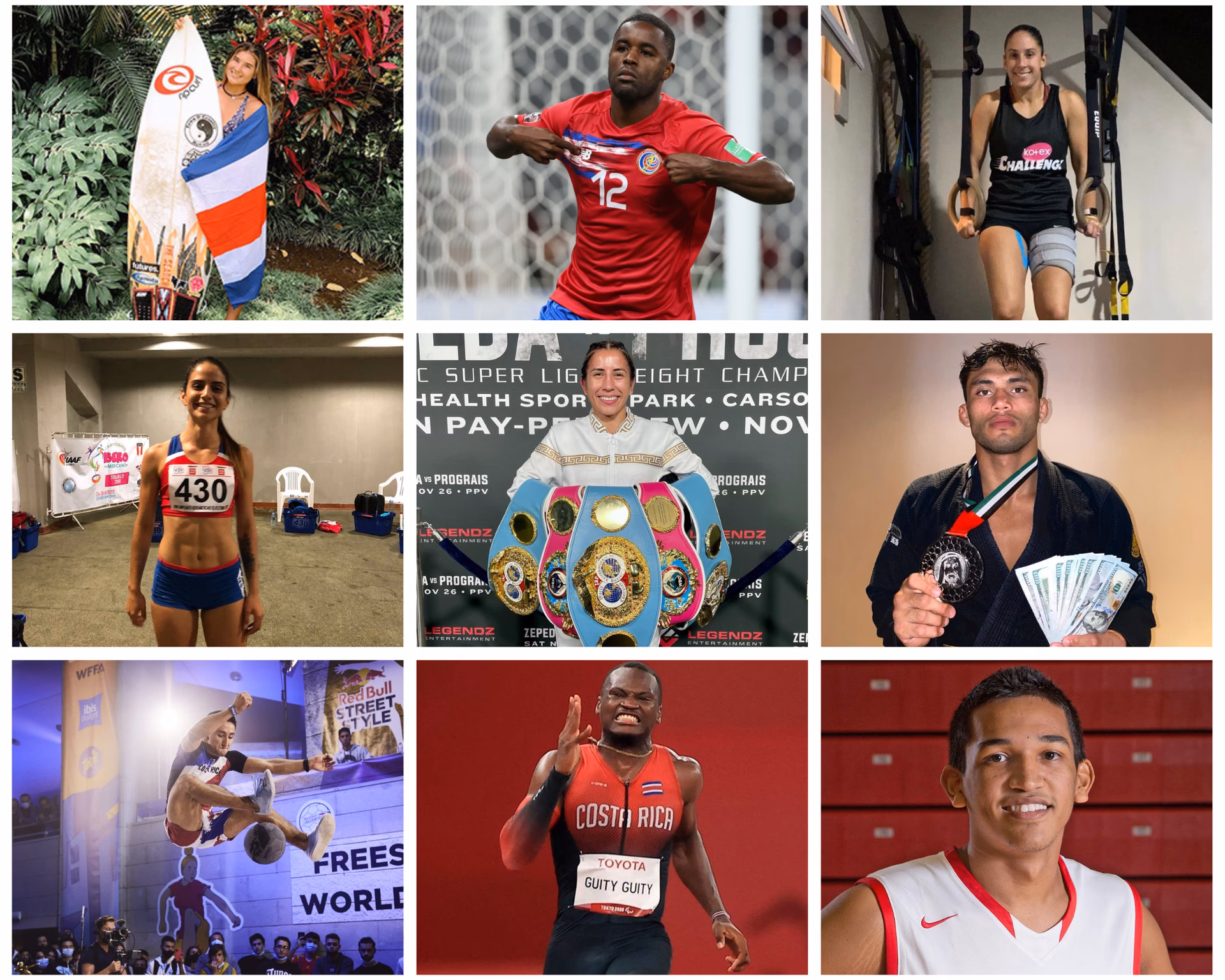 ¿Quién es un deportista famoso de Costa Rica?