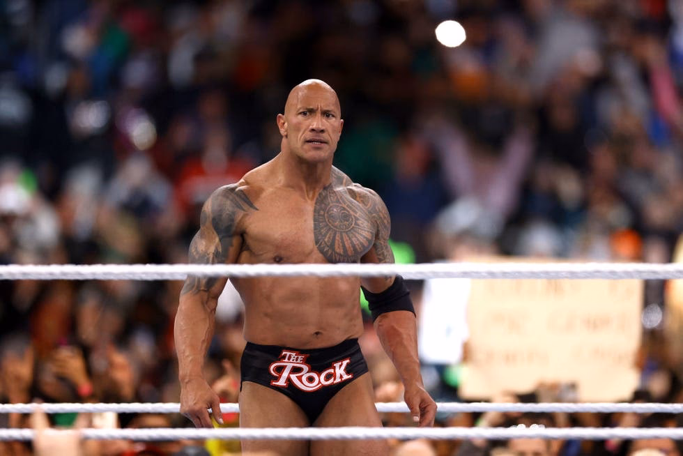 What did the rock's daughter do?