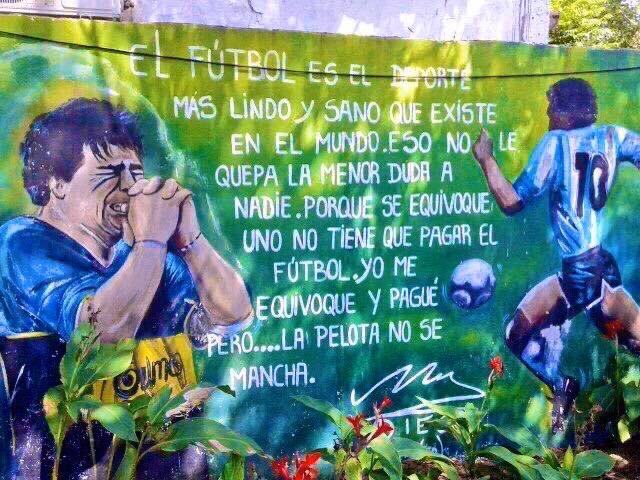 ¿Qué dijo Maradona sobre el fútbol?