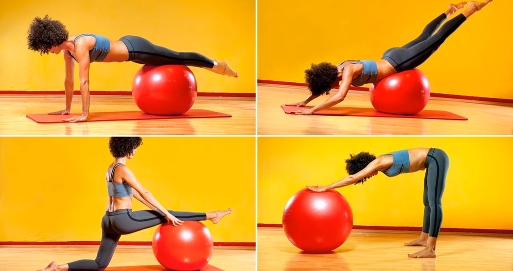¿Qué ejercicios se pueden hacer con la pelota de pilates?