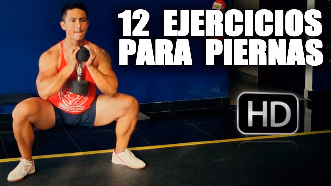 ¿Cómo se llama el ejercicio de pierna con mancuernas?