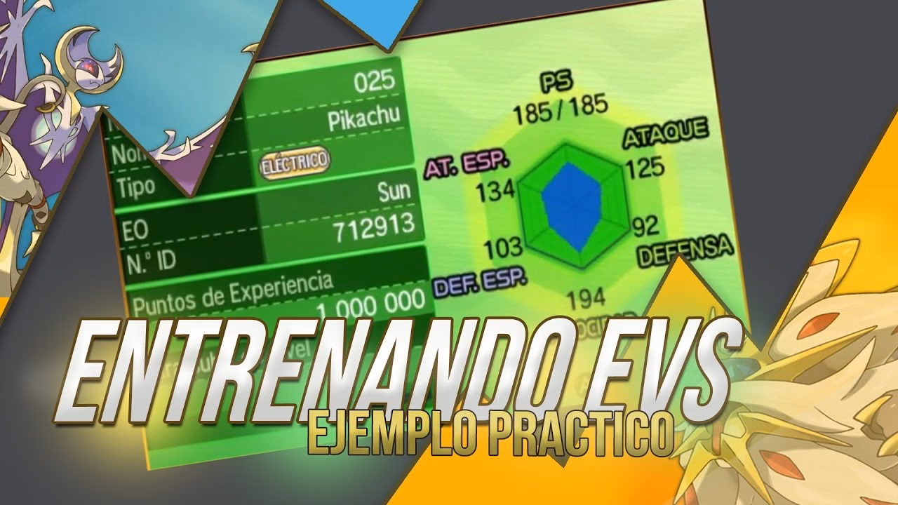 ¿Cómo ver los EVs en Pokémon Sol?