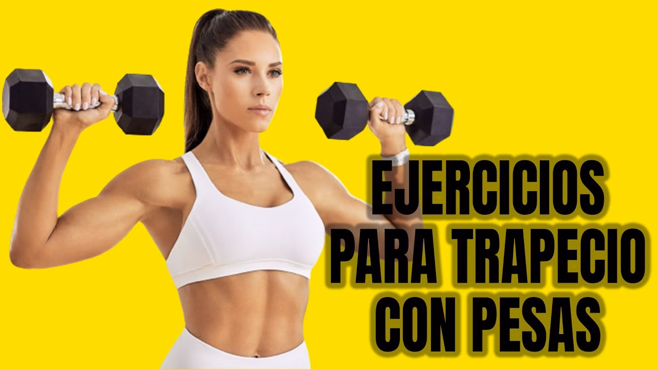 ¿Qué ejercicio con mancuernas trabaja los trapecios?