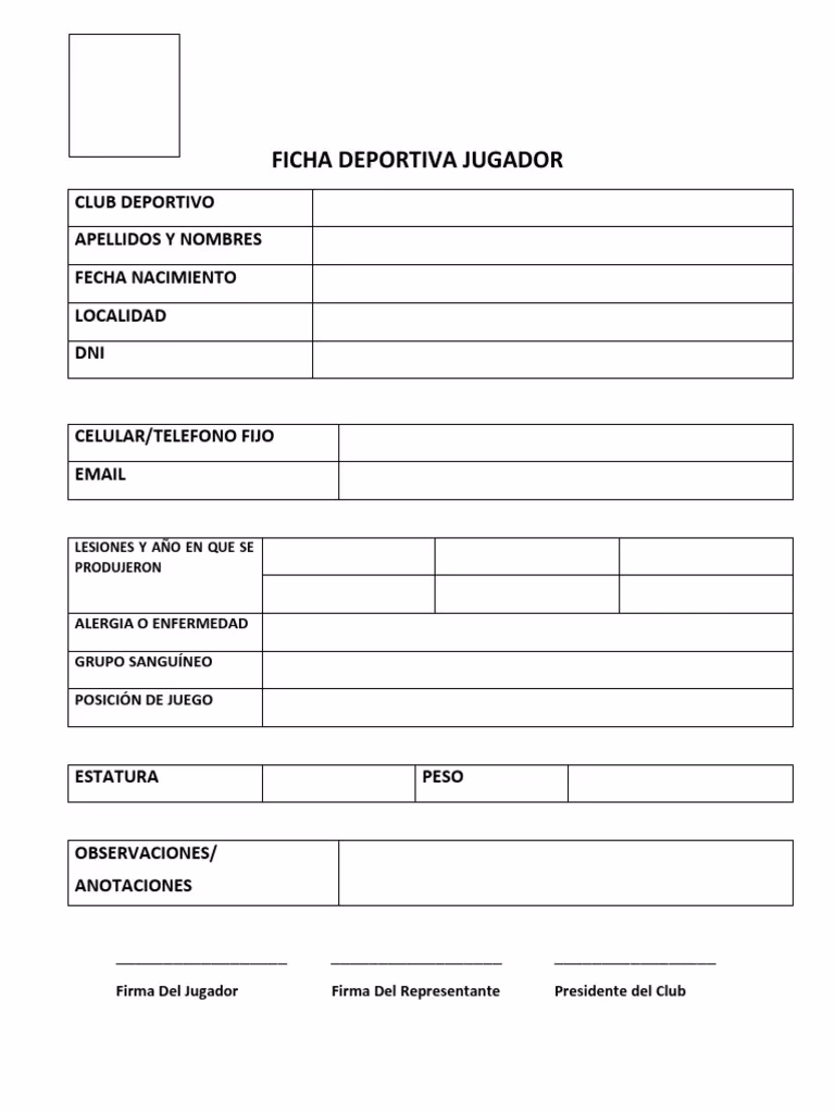 ¿Qué es una ficha técnica de fútbol?