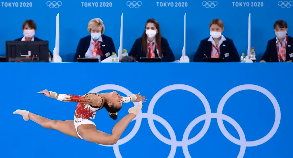 ¿Cuál es una buena puntuación general en gimnasia?