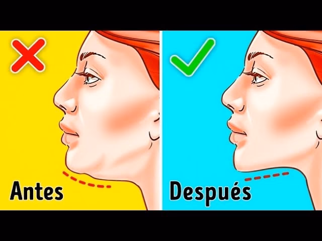 ¿Cuáles son 7 ejercicios para reducir la papada?