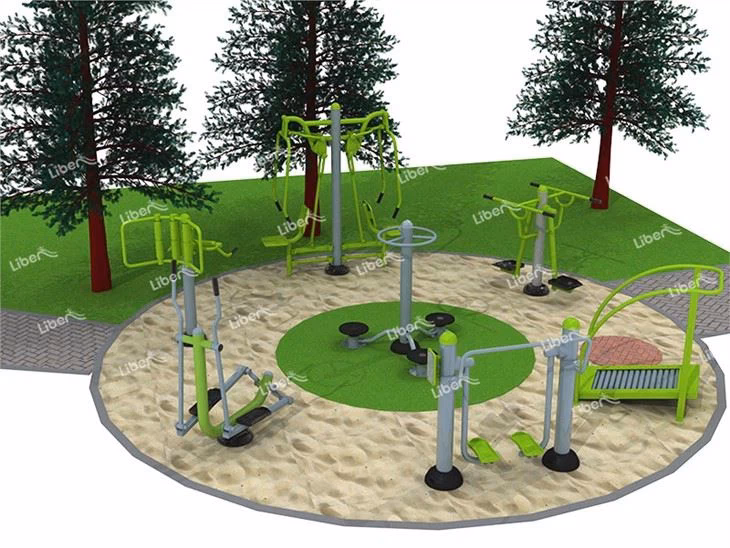 ¿Cuánto mide un gimnasio al aire libre?