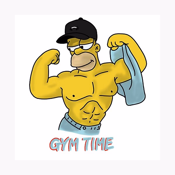 What episode of The Simpsons does Homer go to the gym?