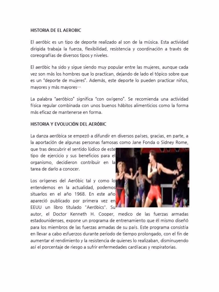 ¿Cuál es la historia del ejercicio aeróbico?