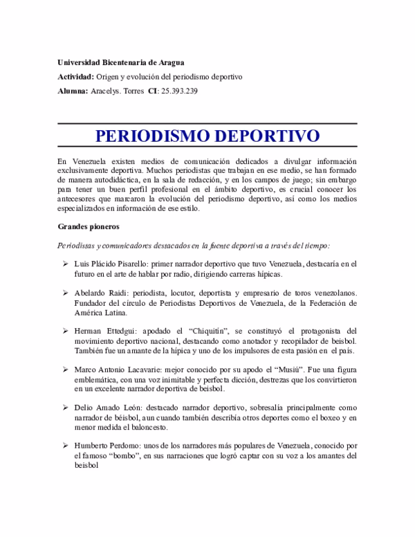¿Quién fue el primer narrador deportivo de la historia de la humanidad?