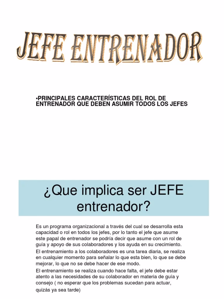 ¿Qué hace un head coach?