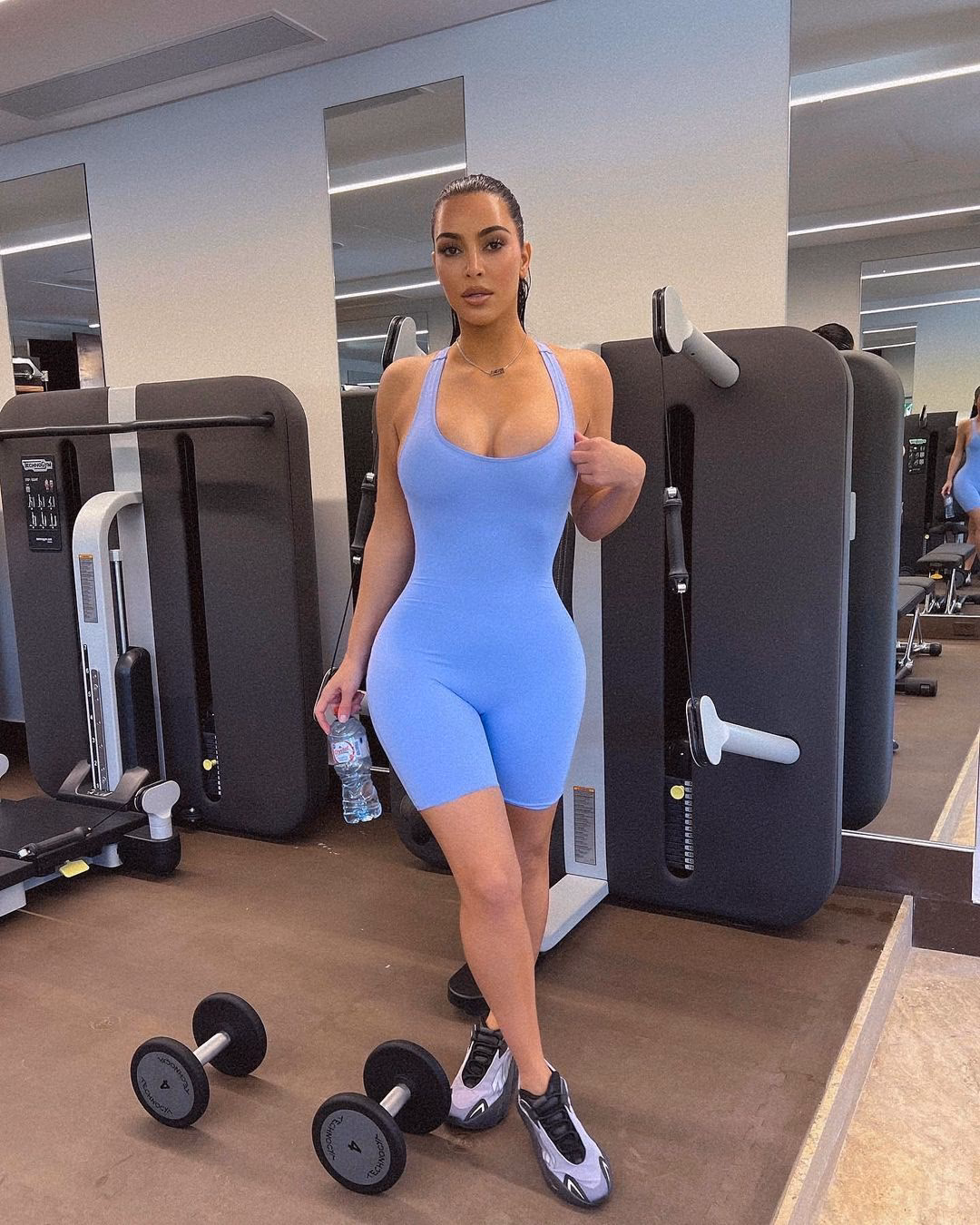 ¿Kim Kardashian va al gimnasio?