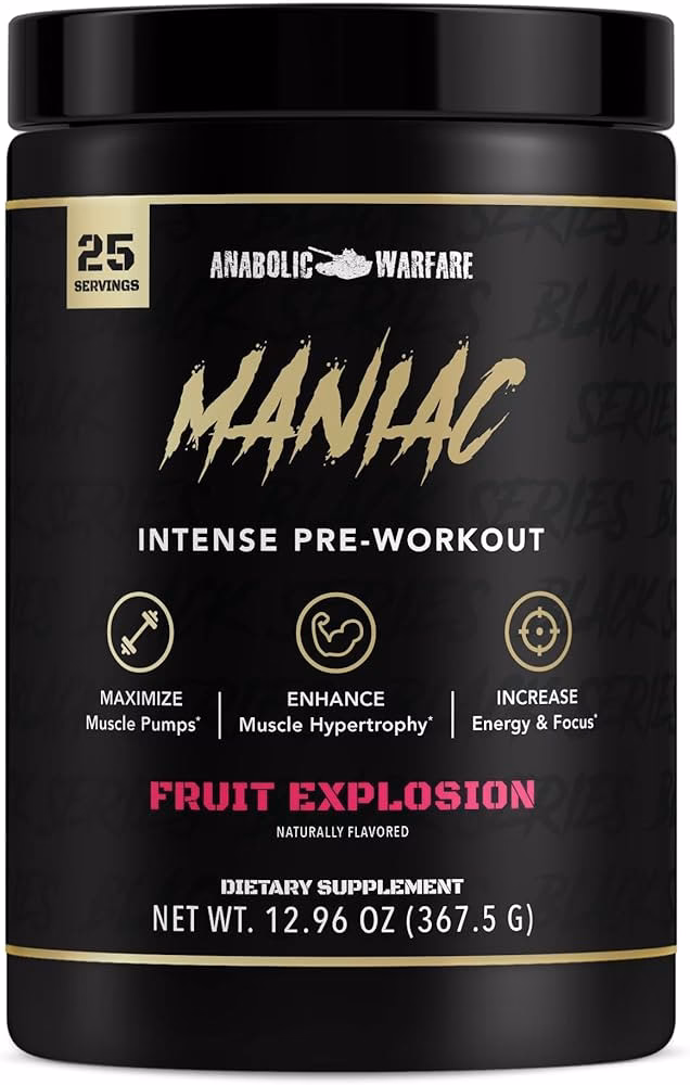 ¿Qué contiene el pre entreno Maniac?