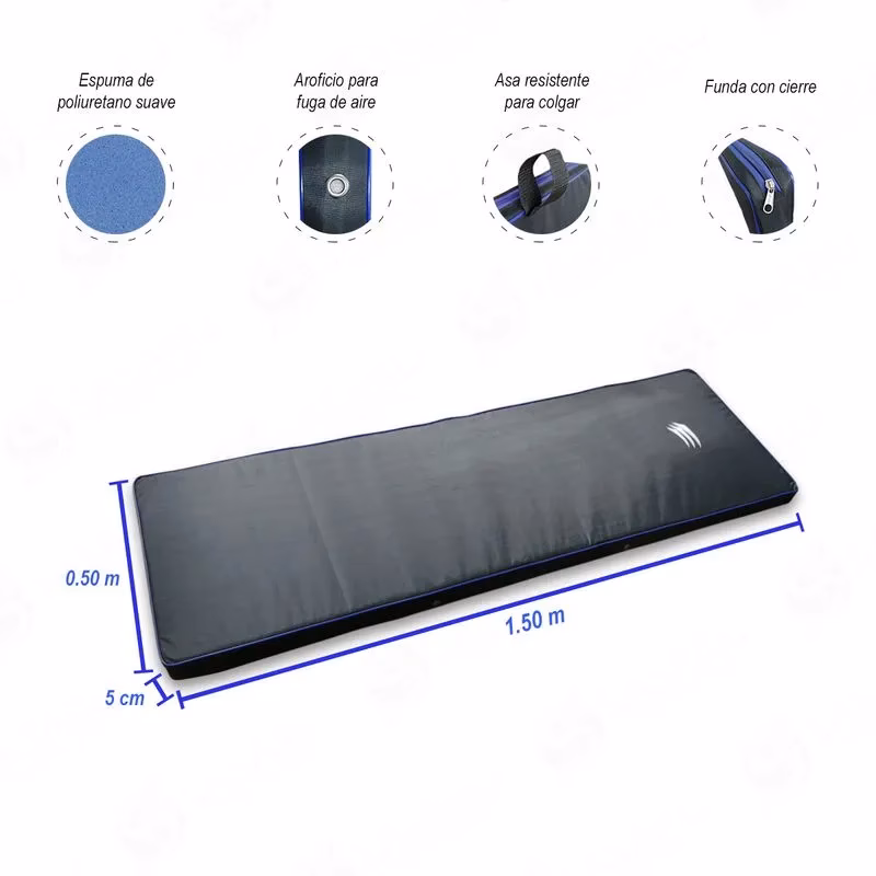 ¿Cuánto mide una colchoneta individual?