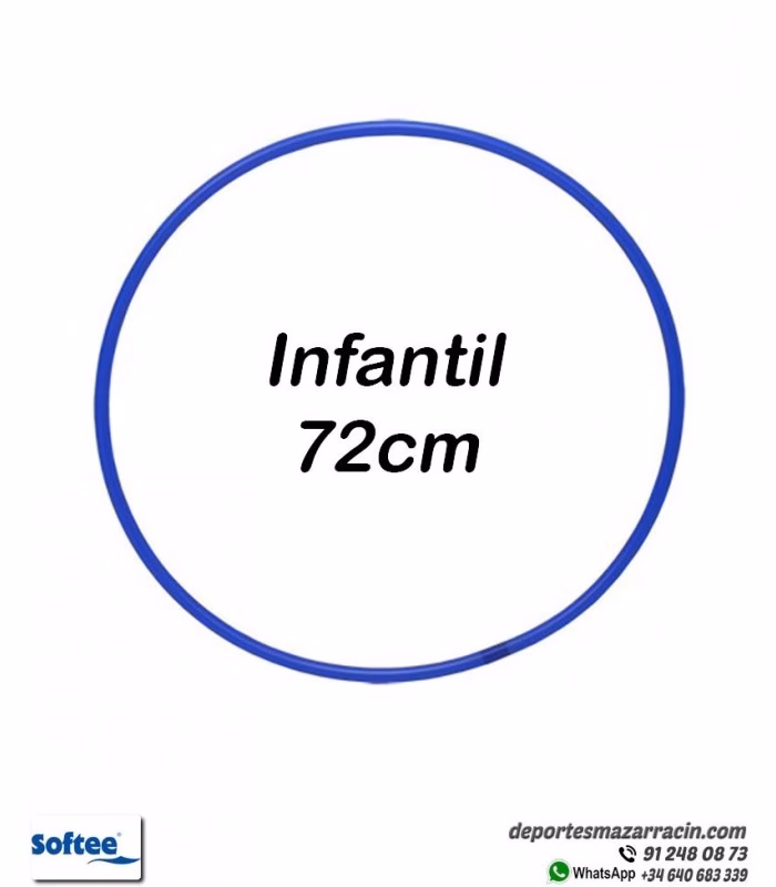 ¿Qué tamaño tiene el aro en la gimnasia rítmica?