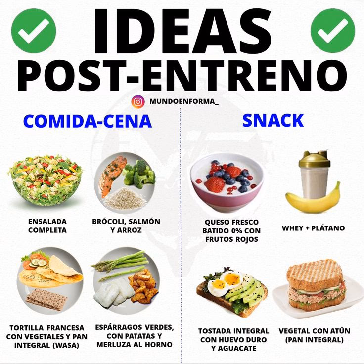 ¿Cuál es el mejor snack para después de entrenar?