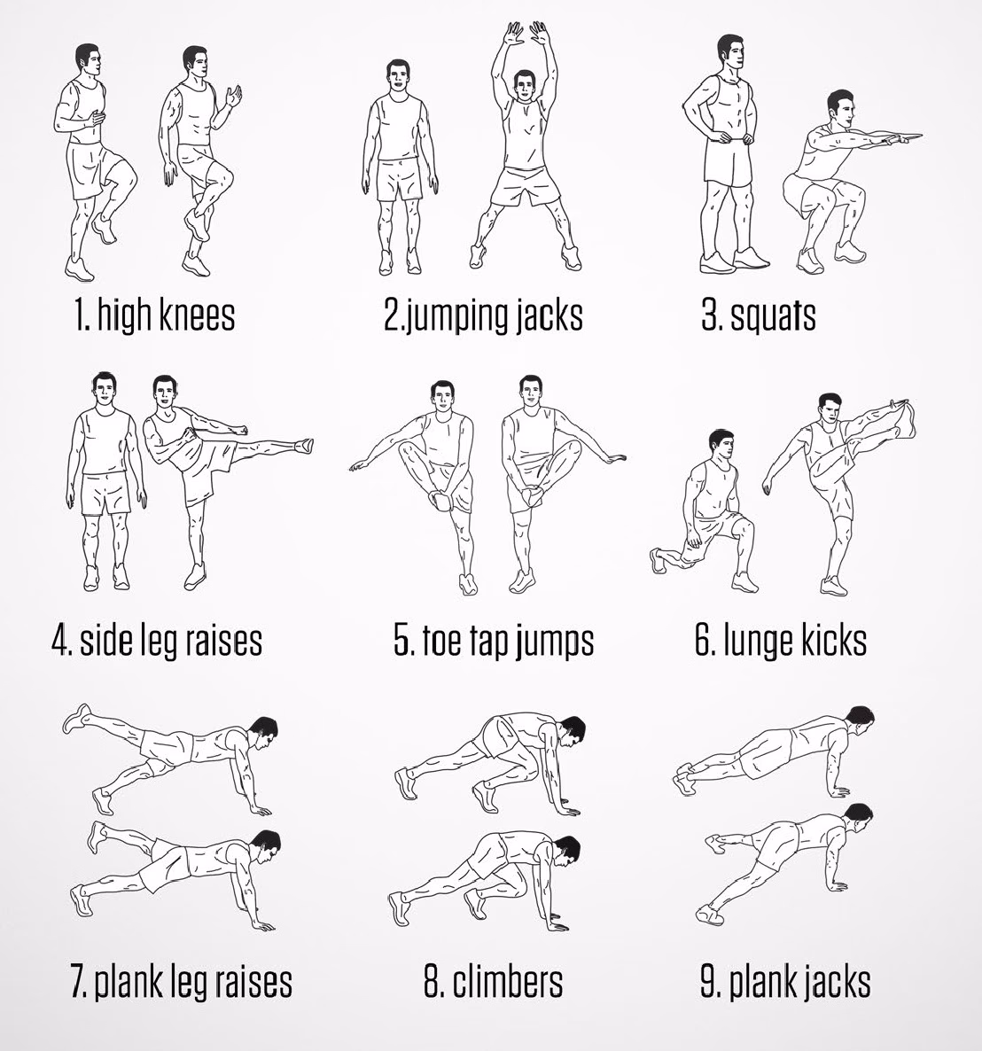 ¿Qué ejemplos de entrenamiento interválico puedo hacer en casa?