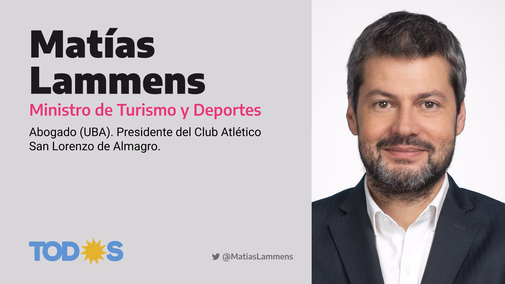 ¿Quién es el ministro de Deportes?