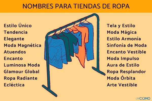 ¿Cómo puedo llamar a mi negocio de ropa?