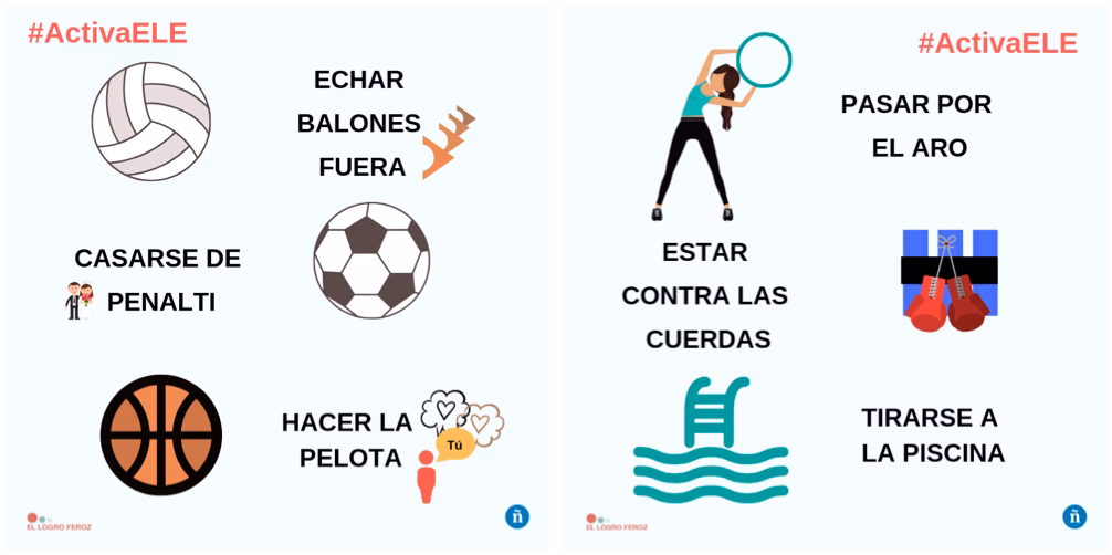 ¿Cuáles son 10 verbos relacionados con el deporte?