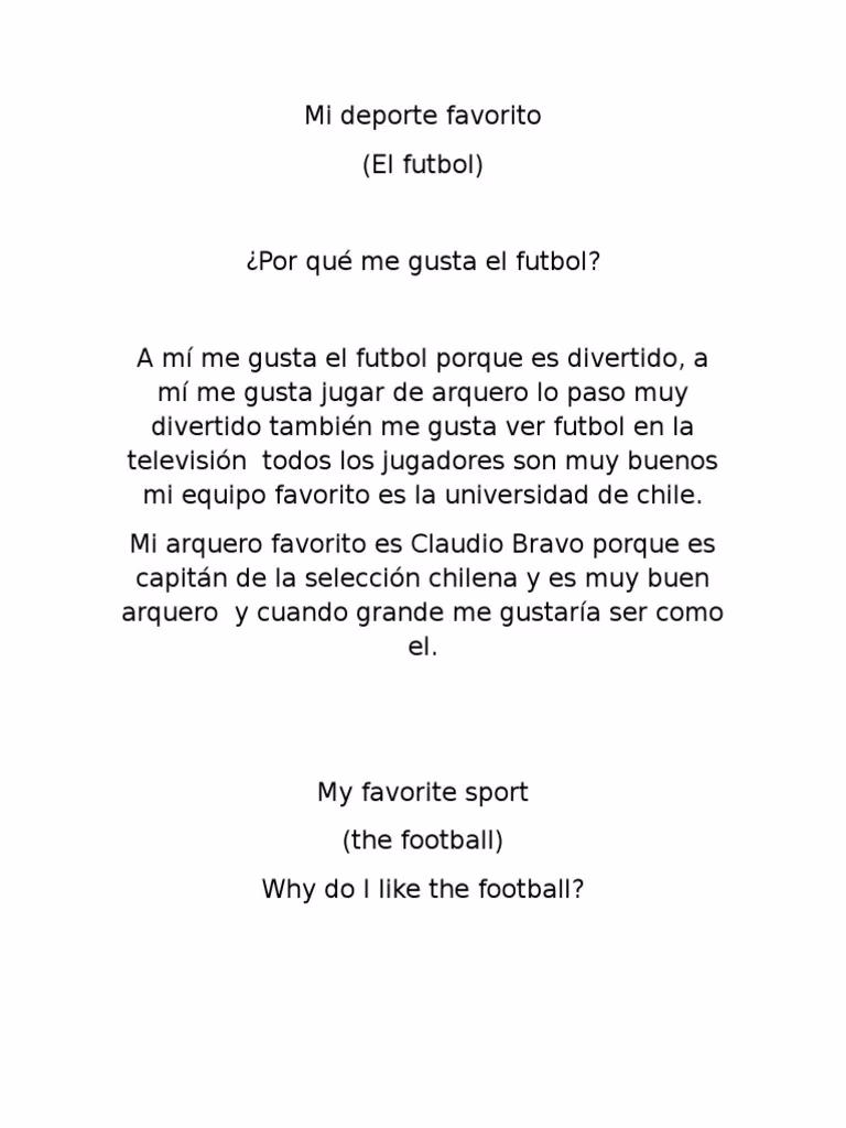 ¿Cómo se escribe mi deporte favorito?