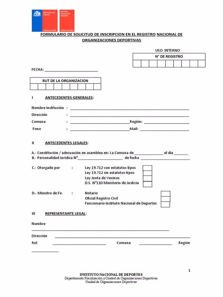 ¿Dónde se registran los clubes deportivos?