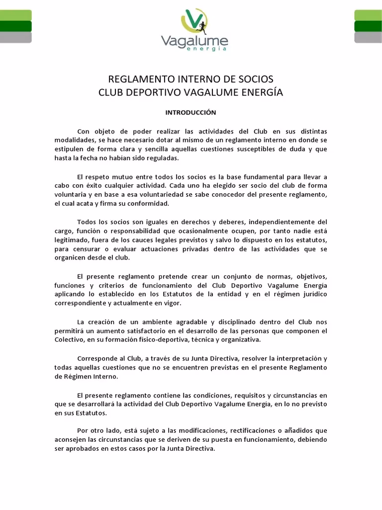 ¿Qué va en el reglamento interno?