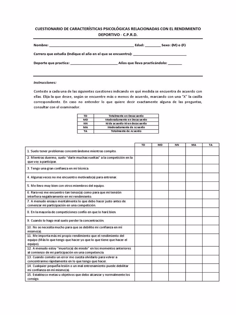 ¿Cuáles son las principales formas de evaluación en psicología deportiva?