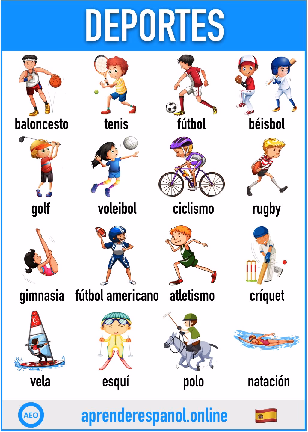 ¿Cuáles son los tipos de deporte?