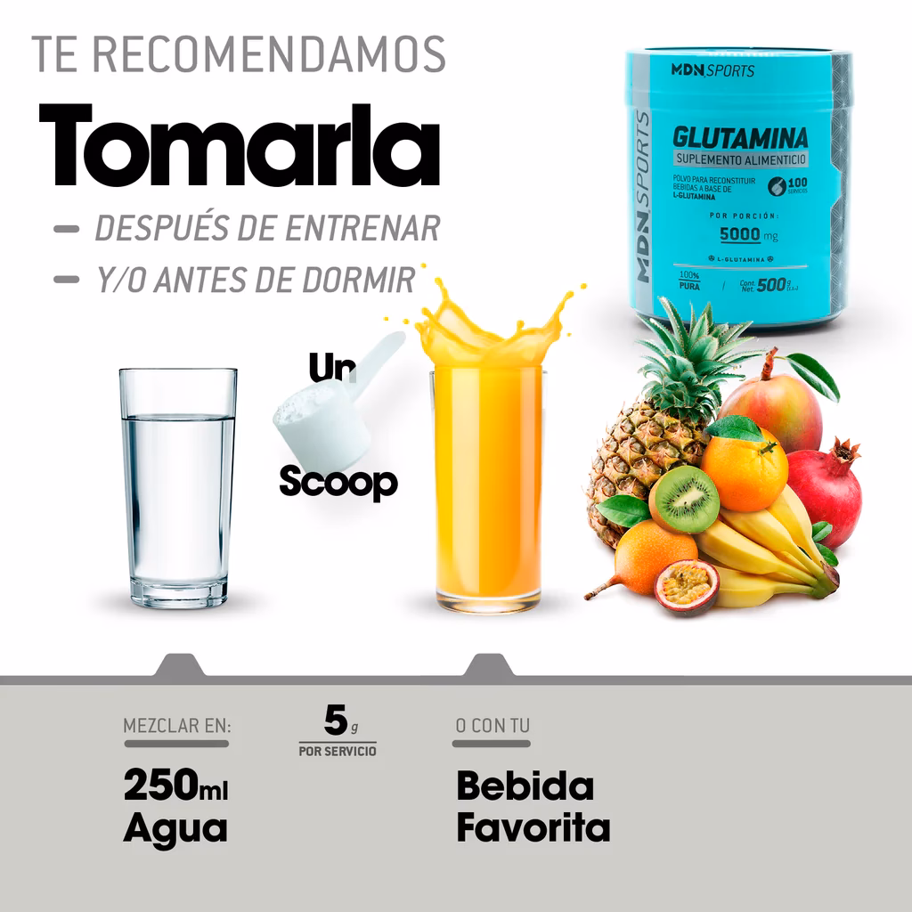 ¿Qué efectos tiene la glutamina en el cuerpo?