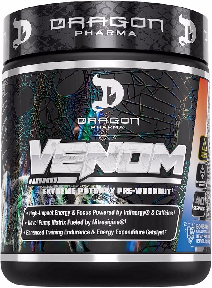 How much caffeine is in venom pre-workout?
